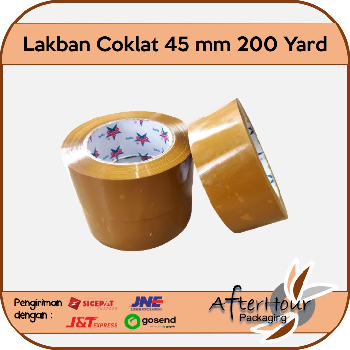 

Lakban Perekat Coklat 45 mm 200 yards