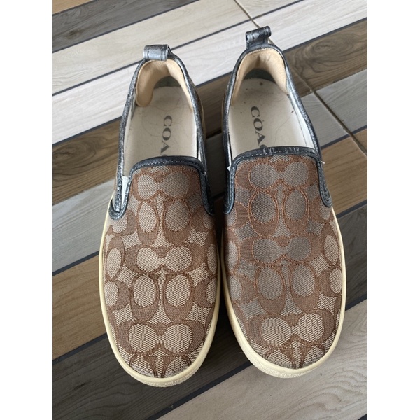 SLIP ON COACH pre LOVE insole 24/ sepatu coach ori second / slip on coach ORI / prelove coach