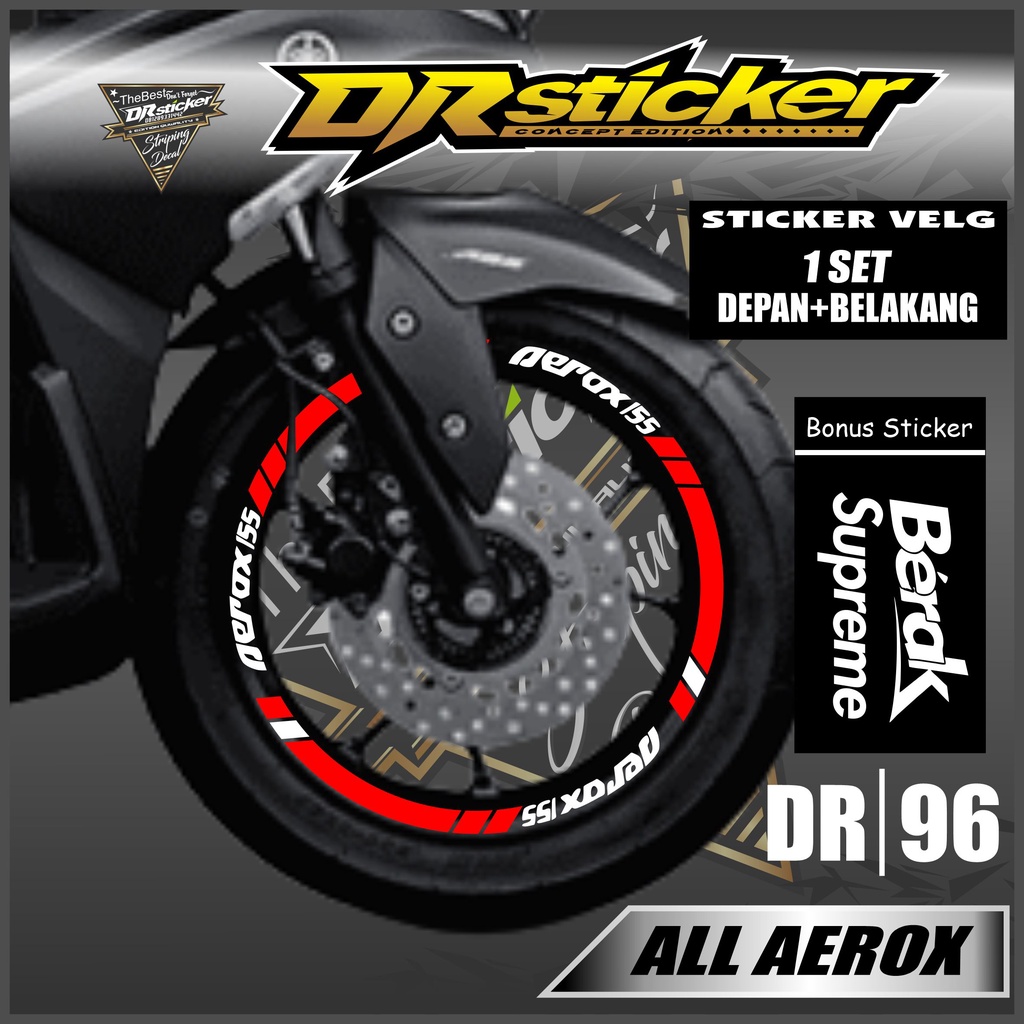 Sticker Velg - Cutting Velg Sticker Cutting Velg Motor AEROX