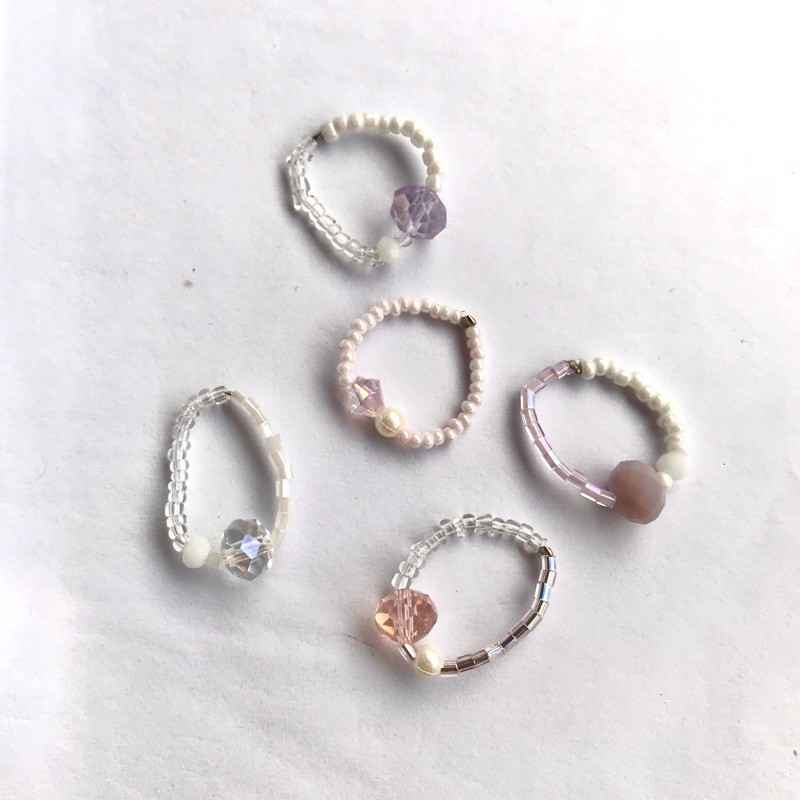 beaded rings