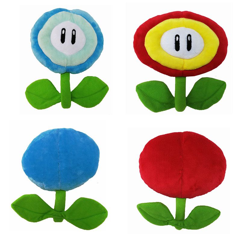 Super Mario Brothers Fire Flower Stuffed Toy Sunflower Plush Doll Cushion Gift