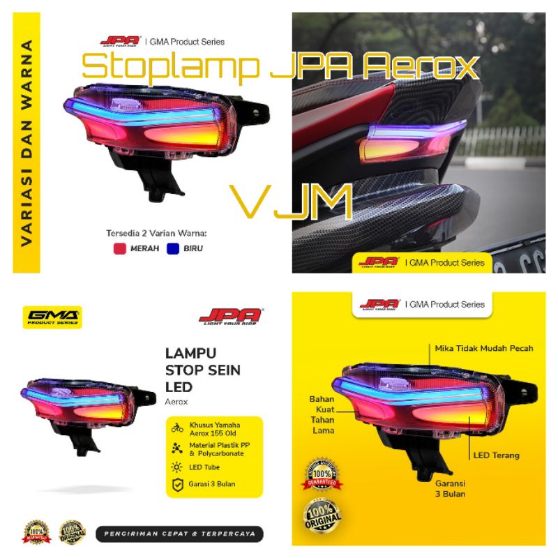 Stoplamp Aerox JPA Lampu stop belakang Aerox 155 Old / Lampu stop led Aerox 155