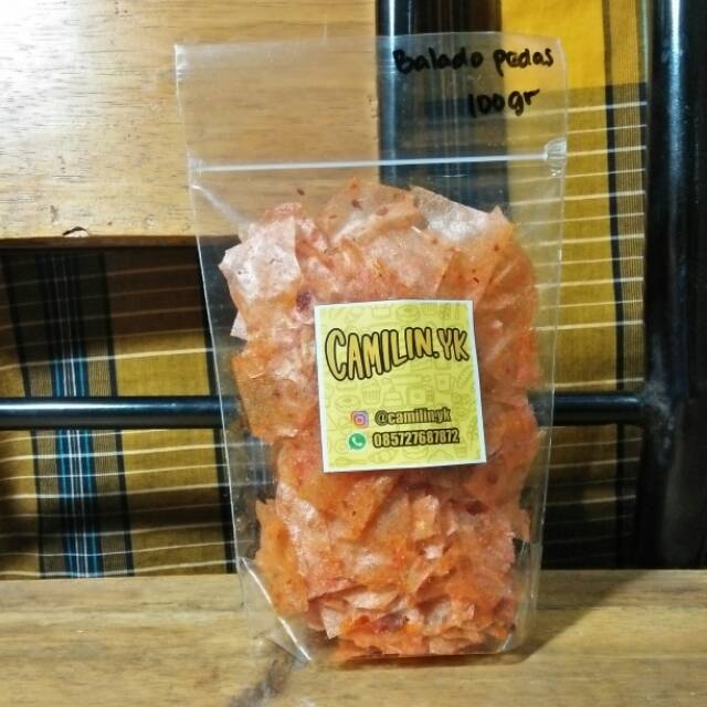 

KERIPIK KACA 100gr balado pedas