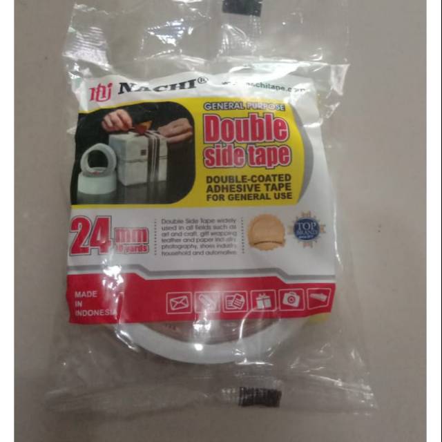 

Double Tape 24mm merk Nachi / Isolasi bolak-balik