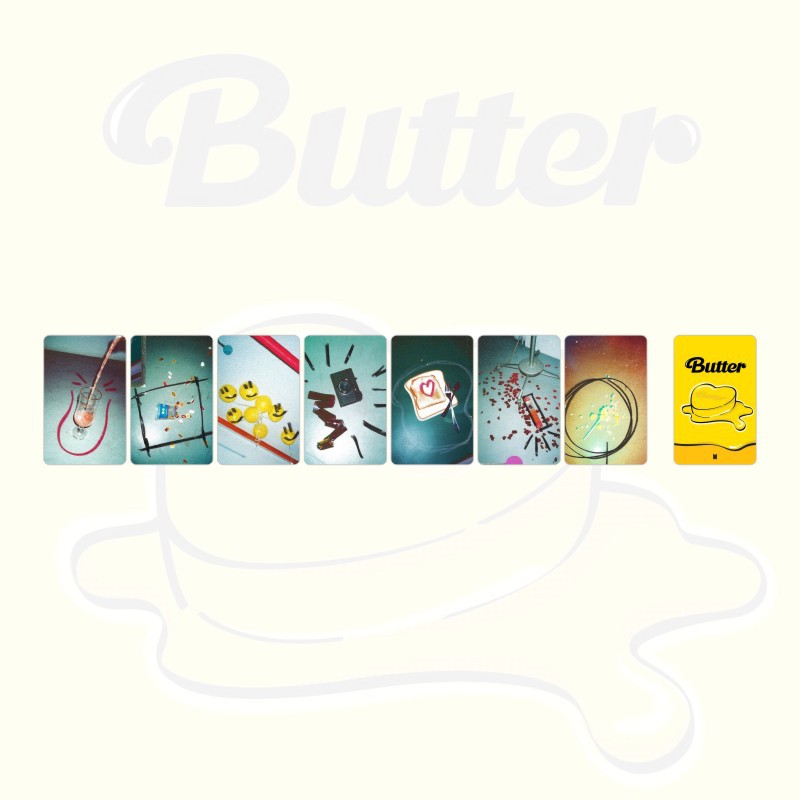 7pcs / Set Kartu Lomo Foto Kpop  Butter Untuk Fans