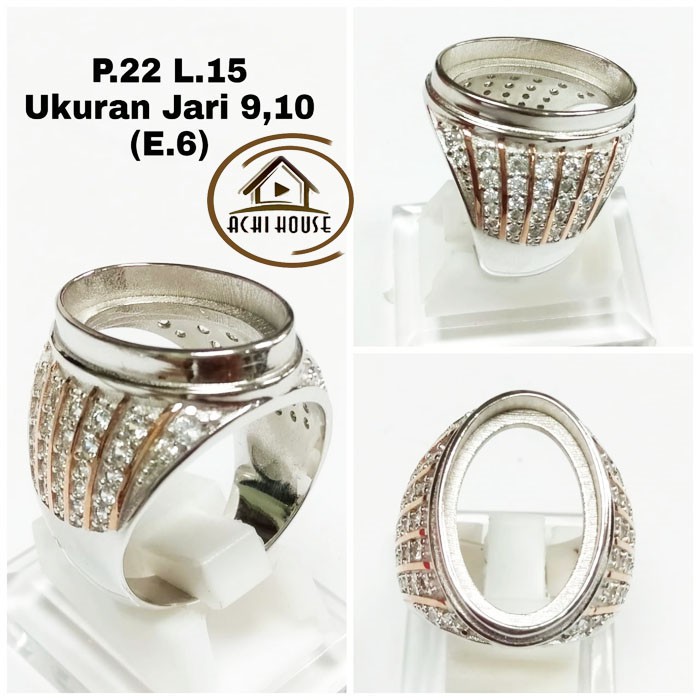 Cincin Batu Akik Cincin Ikat Batu Cincin Perak / Cangkang / Emban Cincin Batu Akik