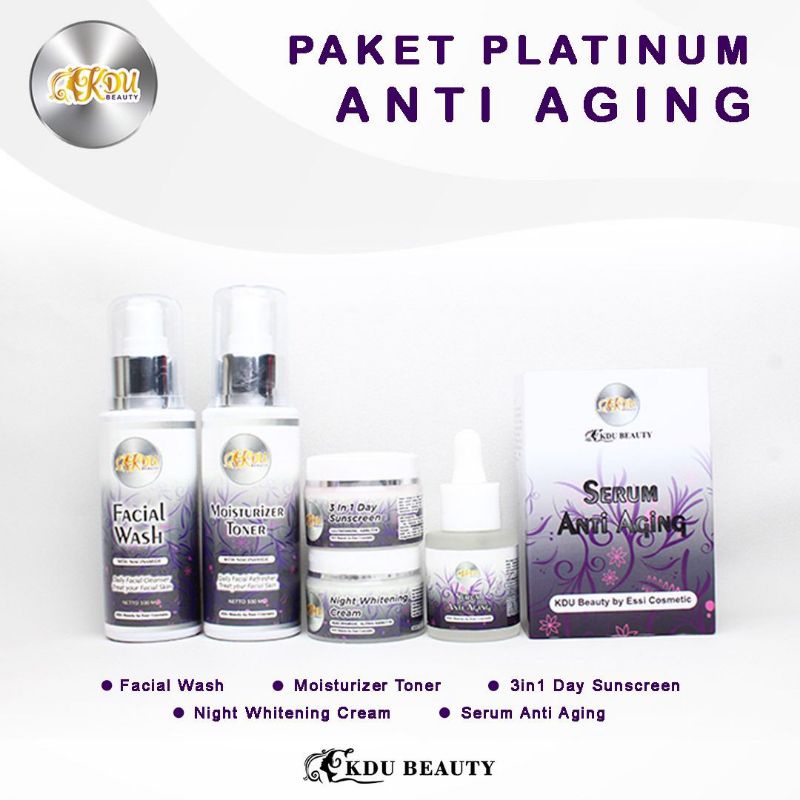 Paket Platinum Anti Aging Essi Cosmetic / KDU Beauty
