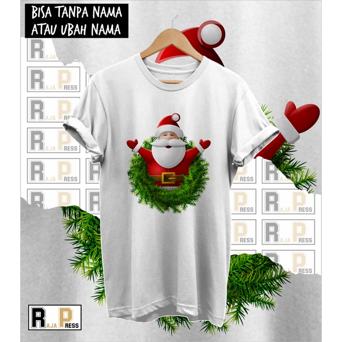 KAOS NATAL BULET SANTA NATAL MERRY CHRISTMAS NEW COMBED 30S KATUN