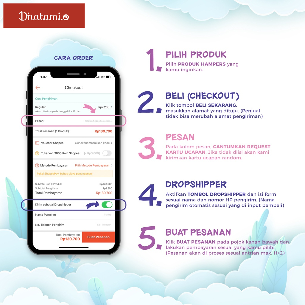 Hampers Bedong Bayi by Dinatami | Swaddle Newborn Baby Gift Set | Kado Lahiran | Selimut Bayi