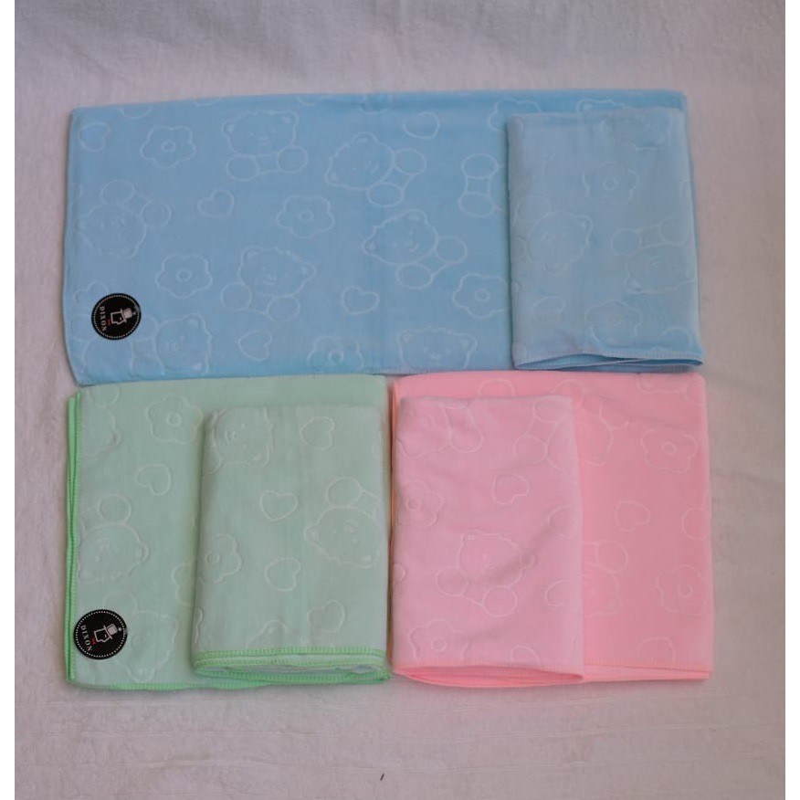 Handuk Baby / Mandi / Anak / Souvenir Dixon Microfiber Texture 60 x 120