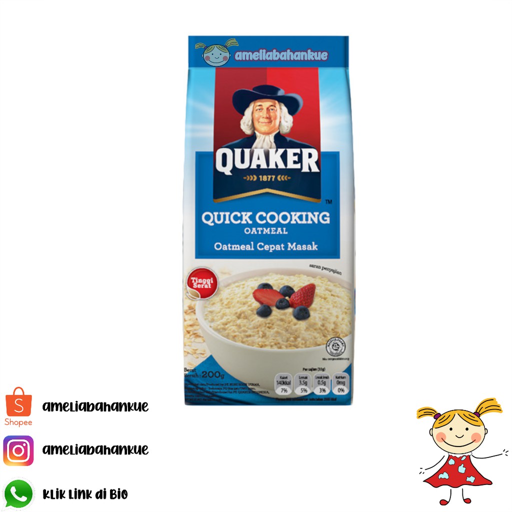 

QUAKER QUICK COOKING OATMEAL 800GRAM
