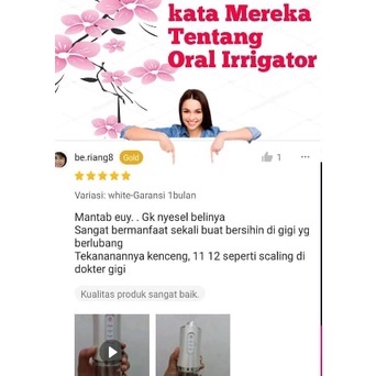 SUPPLIERNESIA - Alat Pembersih Karang Gigi / Penghilang Plak Elektrik / Penghilang Karang Gigi / Pembersih Karang Gigi Elektrik Pembersih / Oral Irrigator / Water Flosser Dental Gigi