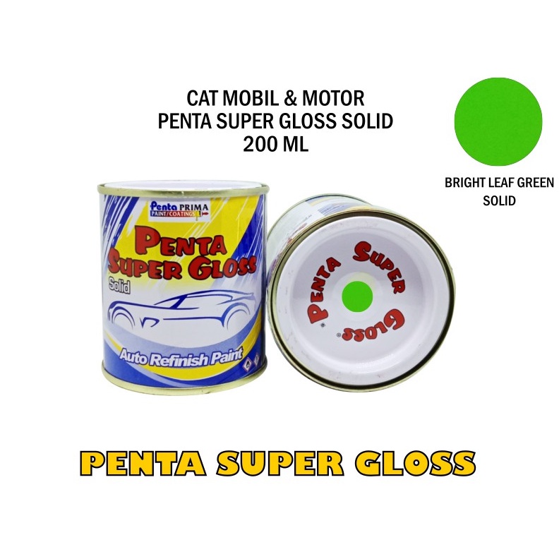 CAT PENTA BRIGHT LEAF GREEN KAWASAKI 200 gram - cat penta green kawasaki - cat hijau kawasaki - cat motor - cat hijau ninja