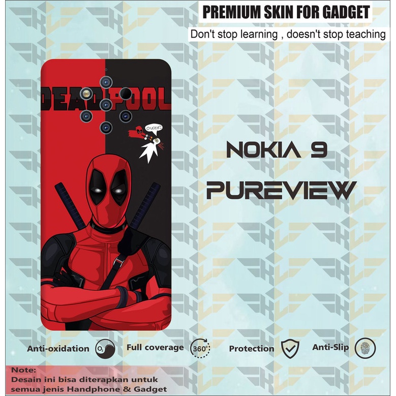 GARSKIN HANDPHONE 2PCS NOKIA 9 PUREVIEW  DEADPOLL