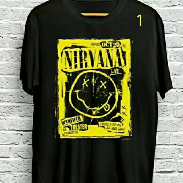 Kaos Musik Nirvana Kurt Cobain