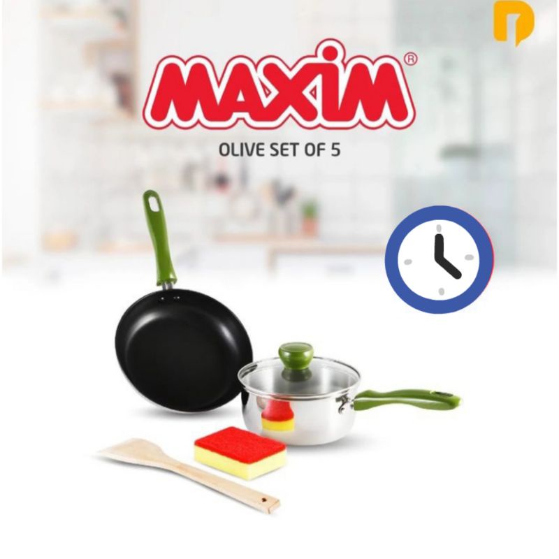 Maxim Frying Pan  - Wajan Anti Lengket - Wajan Set - Panci Anti Lengket - Panci Wajan Anti Lengket S
