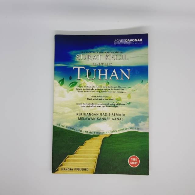 Buku Novel Bekas Agnes Davonar Surat Kecil Untuk Tuhan Shopee Indonesia