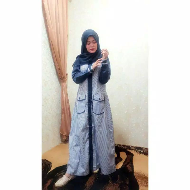 gamis kombinasi kotak/gamis muslim