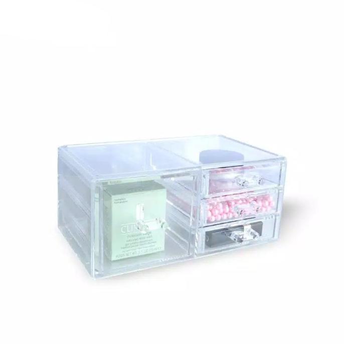 Rak laci Kosmetik Acrylic akrilik Multifungsi Organizer Make Up