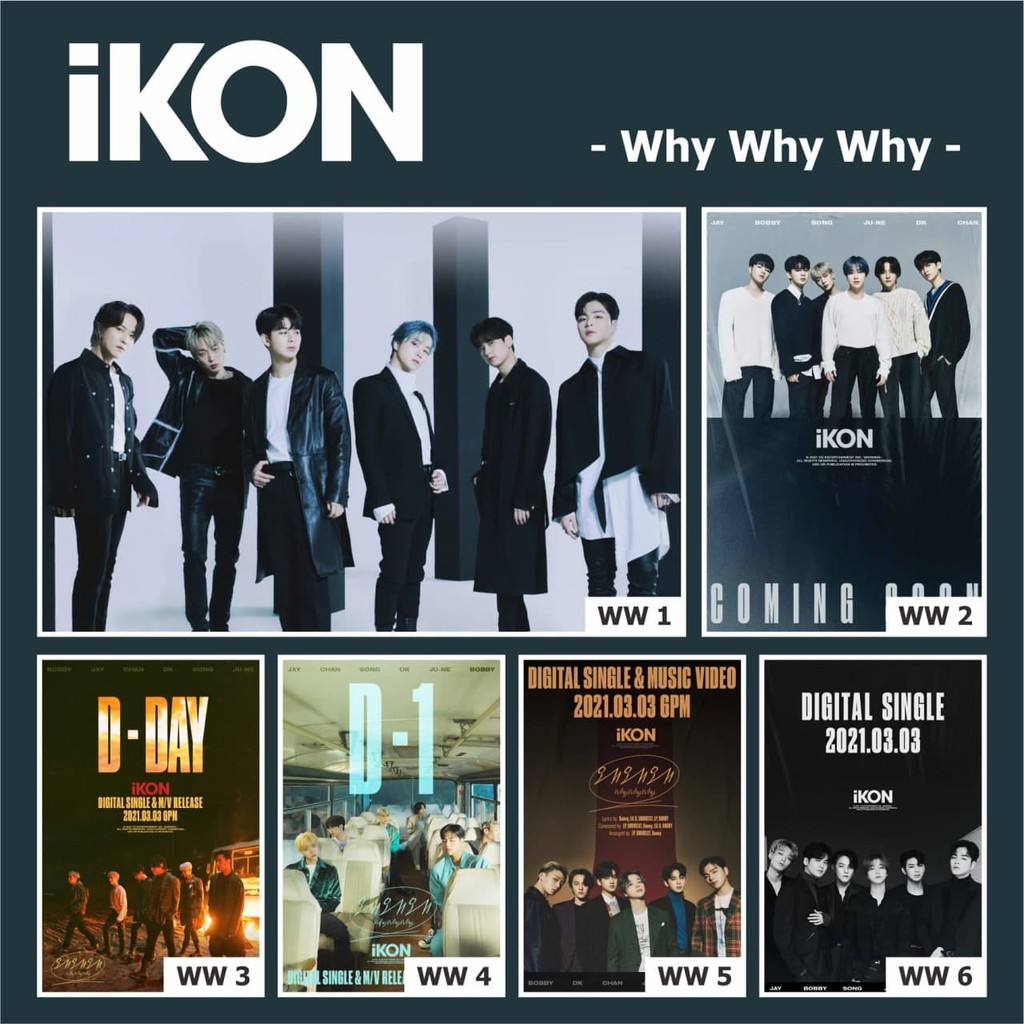 POSTER KPOP IKON WHY WHY WHY