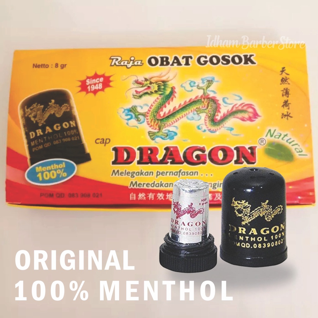 MENTHOL CAP DRAGON ORIGINAL - MENTOL OBAT GOSOK / KUSUK