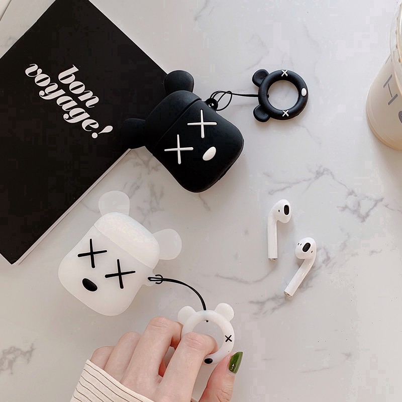 Violent Bear X Casing headset bluetooth Kartun Lucu Untuk I12Airpods2