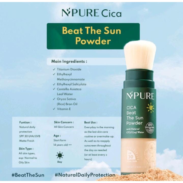 NPURE Cica Beat The Sun POWDER SPF 30 5g