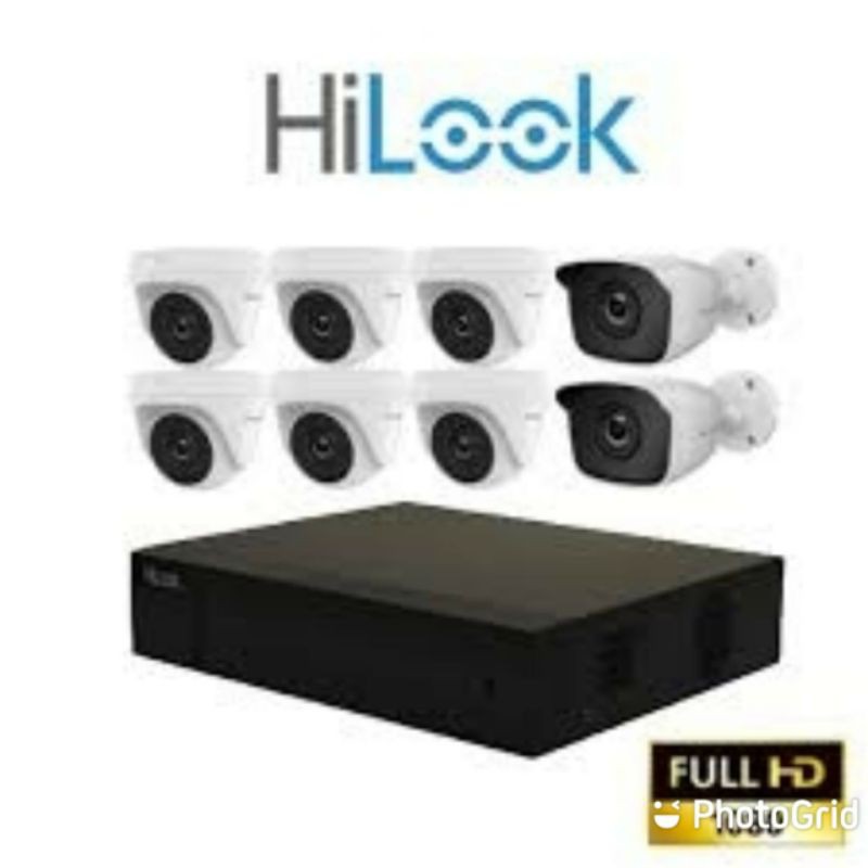 Paket cctv HILOOK 8CH 6CCTV LENGKAP HDD 1TB