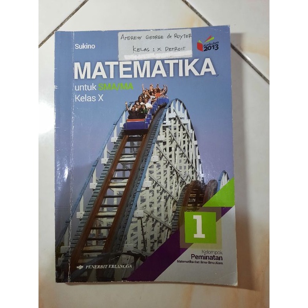 

MATEMATIKA SMA KELAS X/1/10 PENERBIT ERLANGGA