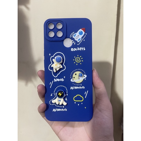 Softcase Pro Camera Motif Rocket Timbul For Oppo Realme Xiaomi Vivo Samsung