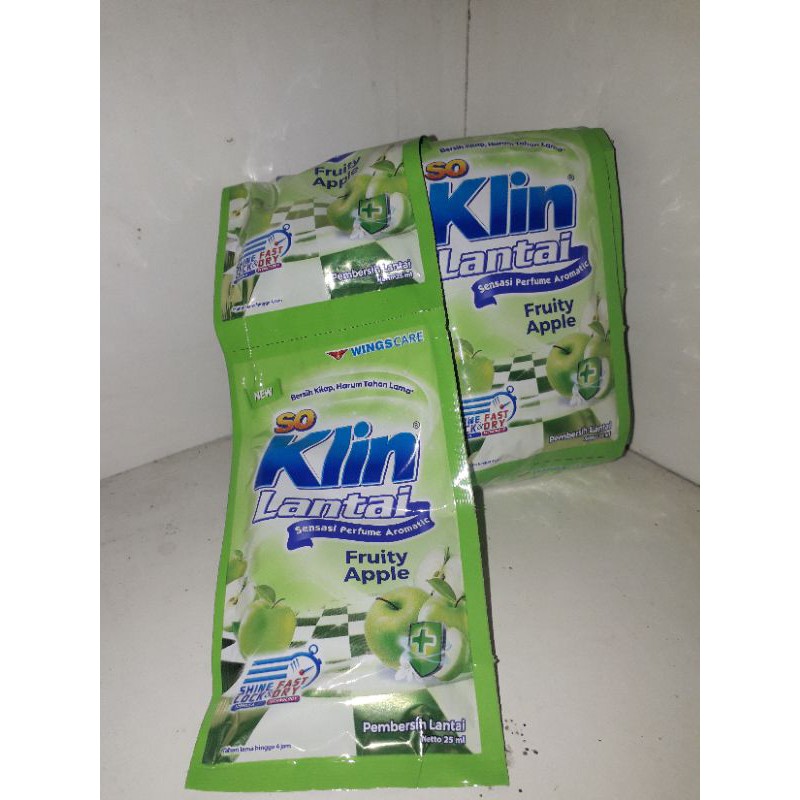 so klin lantai (12 sachet)