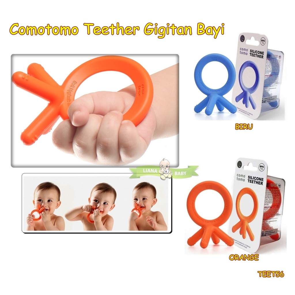 TEET56 TEETHER BABY COMOTOMO MAINAN BAYI GIGITAN BAYI