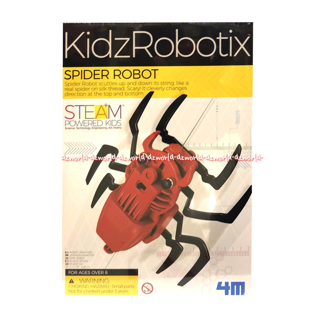 Kidzrobotix Spider Robot 4M Mainan Membuat Robot Laba Laba