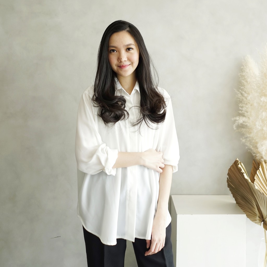 KANIA  Loose Shirt - Kemeja Wanita Polos | MARU-4