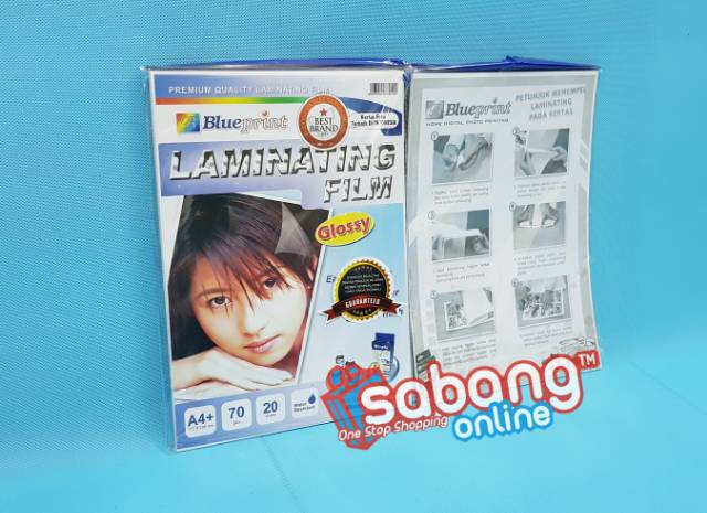 

LAMINASI FOTO BLUEPRINT A4 GLOSSY / PLASTIK LAMINATING GLOSSY