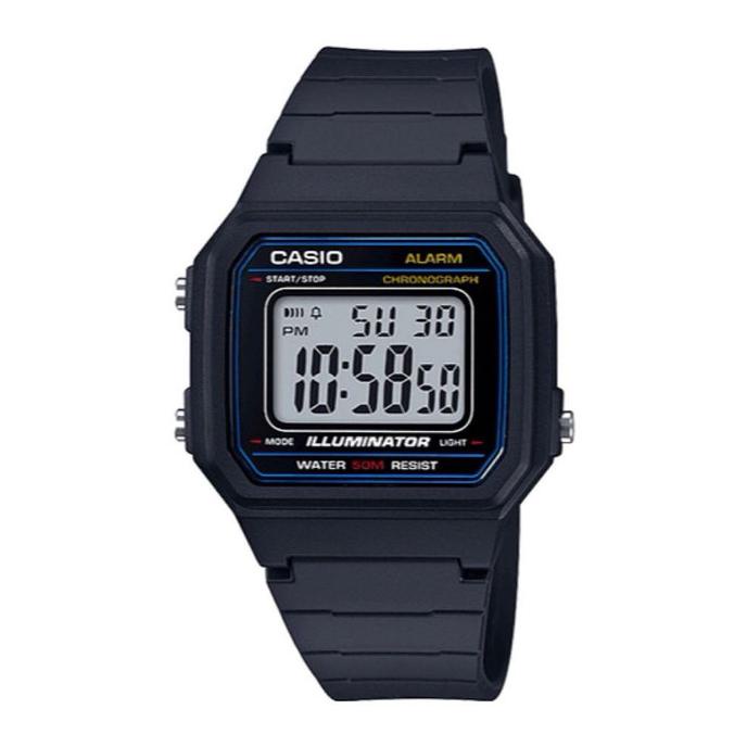 RECOMENDED CASIO JAM TANGAN CLASSIC ILLUMINATOR CHRONOGRAPH ALARM W-217H-1AV