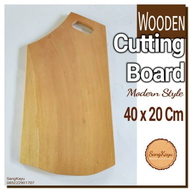 Wooden Cutting Board 40x20 Cm Talenan kayu unik wood Chopping board 35