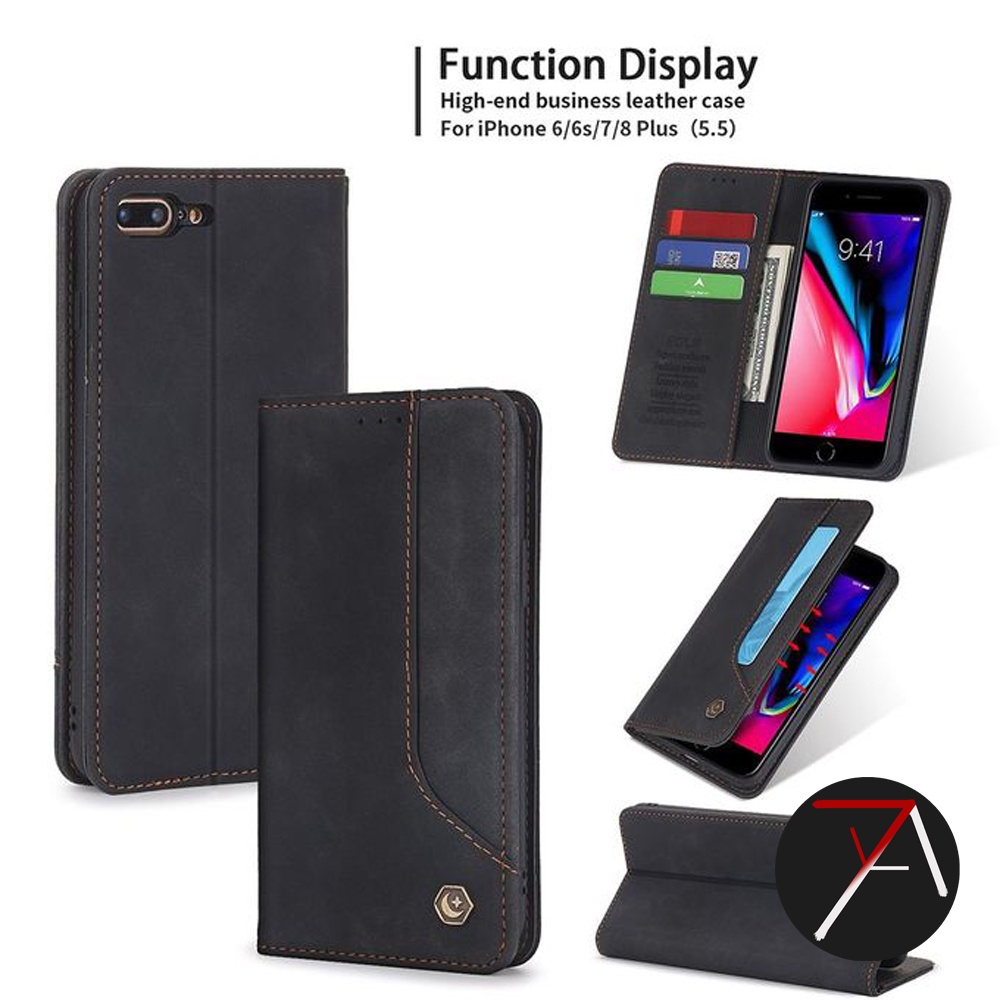 Iphone 8 Plus 8Plus Iphone8Plus Flip Caseme POLA Dompet Kulit Leather Cover Case Casing Card Kartu