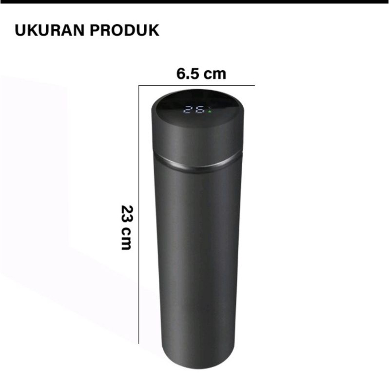 Bear Termos Air Panas 500ml Thermos Suhu Display LED 1325 - Tumbler LED Black