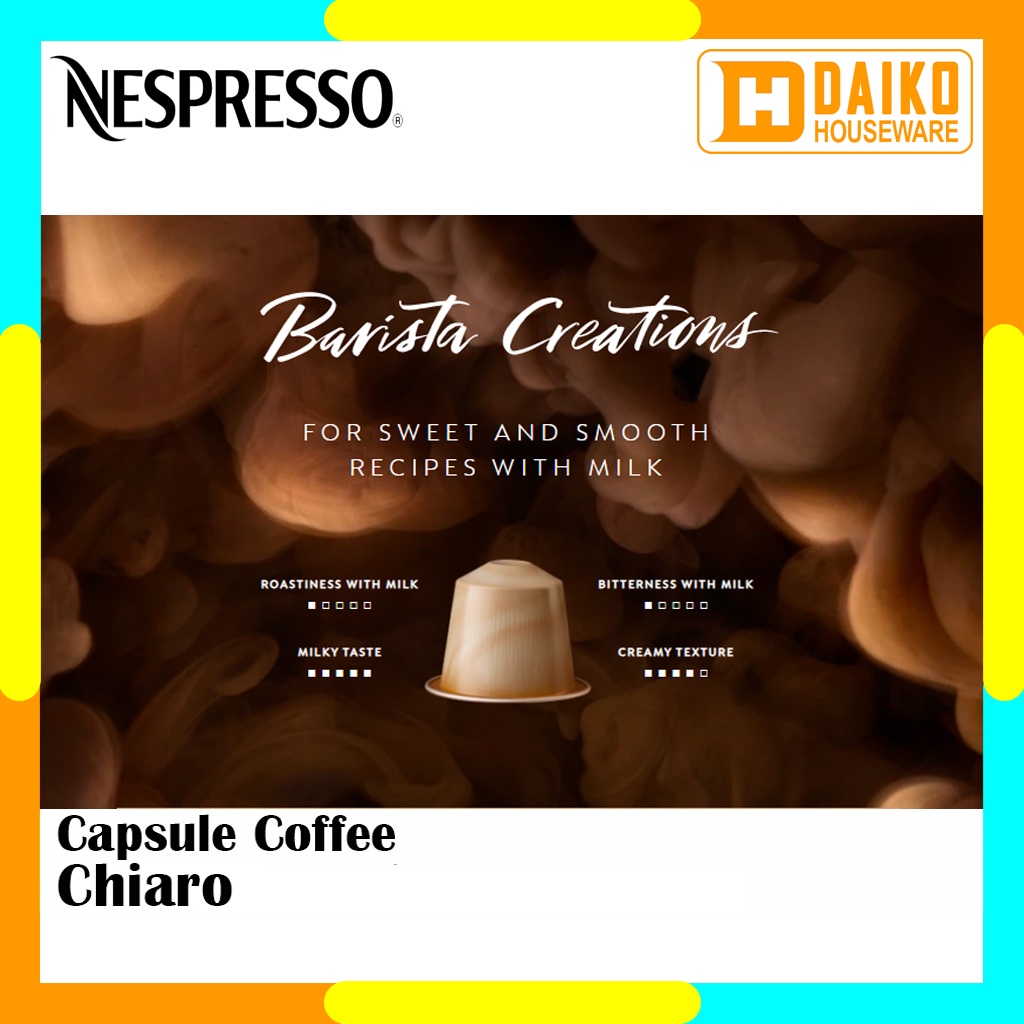 Capsule Nespresso Chiaro Original Nestle 1 Pack - Coffee Barista Creations Kopi Kapsul Exapred Panjang