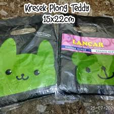 Oval Teddy / Kantong Kresek Motif / Plastik Olshop Motif / Plastik Motif / Kresek Motif