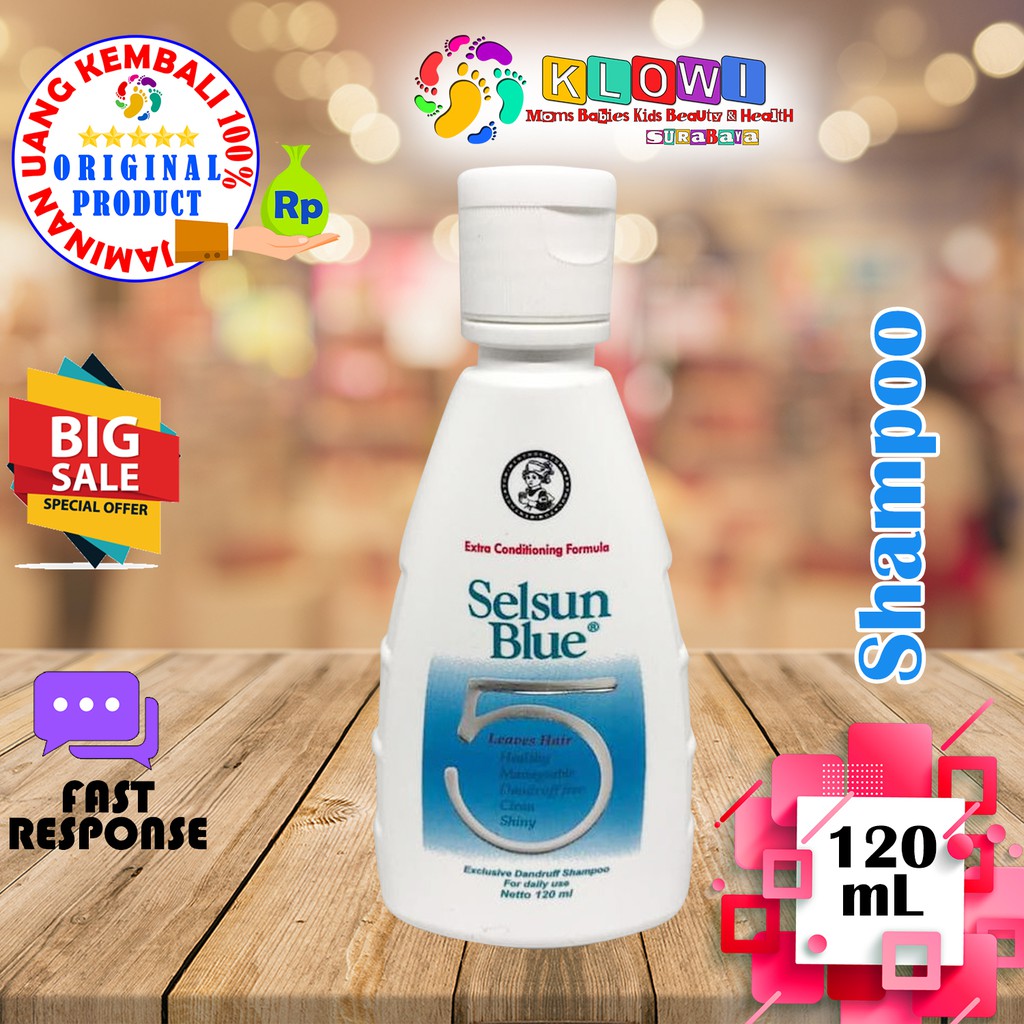 Selsun Shampoo Blue Five 120Ml / Shampoo Anti Dandruff / Sampo Anti Ketombe / Perawatan Rambut