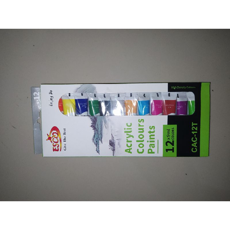 

Cat Akrilik esco set 12 warna || baca deskripsi terlebih dahulu