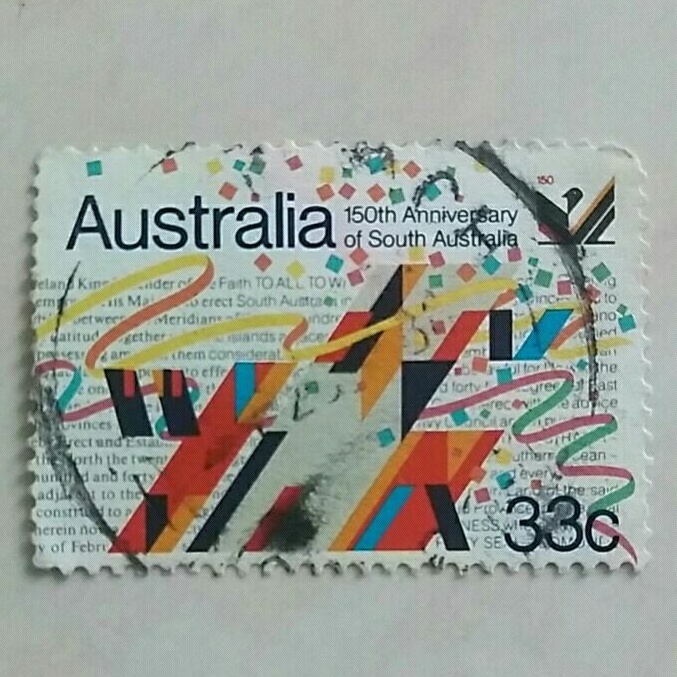 

(AA) Perangko Australia 1986 150th Anniversary of South Australia 33c Used