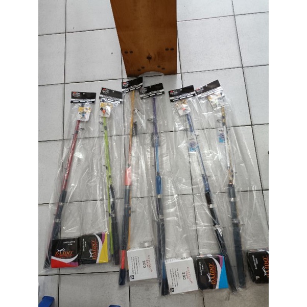 Joran pancing paket joran cabut sb 2 dan reel
