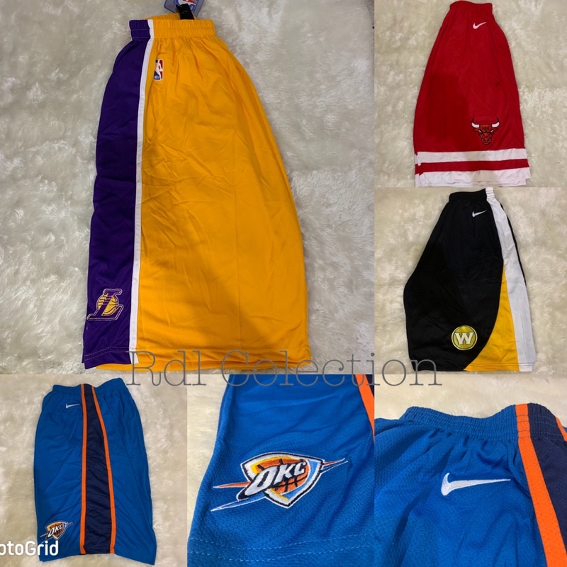 Celana Basket Nba Lakers Okc Thunder Warriors Chicago Bulls Grade Original