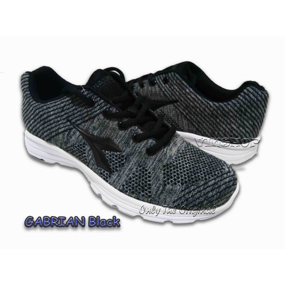 ORIGINAL DIADORA GABRIAN BLACK Sepatu Running