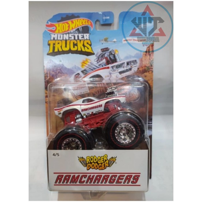 Mainan Hot Wheels Monster Truck Rodger Dodger Ramchargers