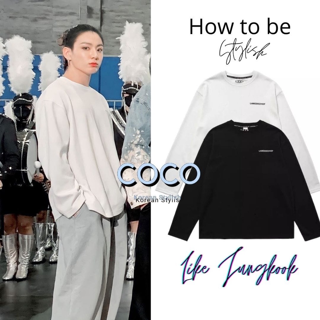 KAOS JUNGKOOK BTS LAMODECHIEF LENGAN PANJANG RUN BTS BUTTER DYNAMITE