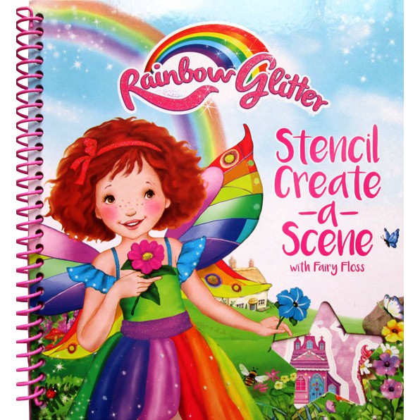 

Rainbow Glitter Stencil Create a Scene with Fairy Floss